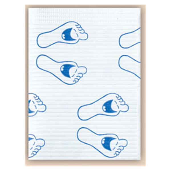 Towel Patient Econoback 19 in x 13 in Happy Feet 2 Ply Polyethylene 500/CA